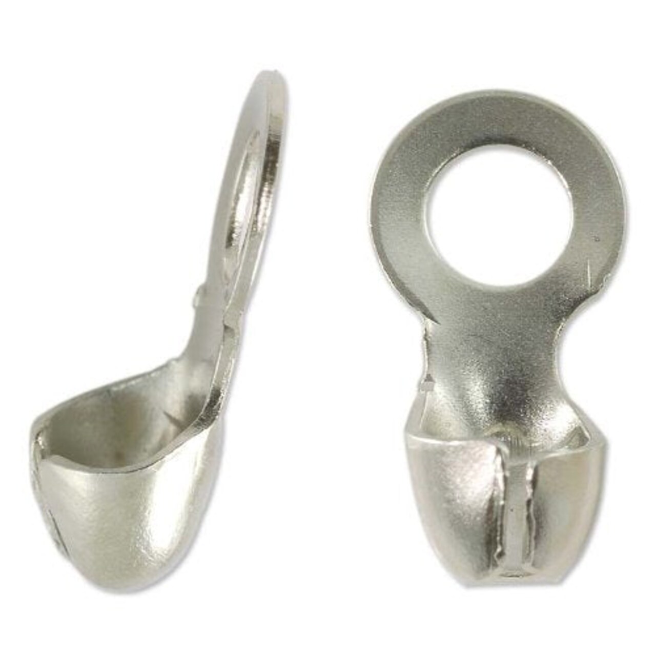 JewelrySupply Ball Chain Dangle Connector 2.4mm Silver Color (Package of 10)